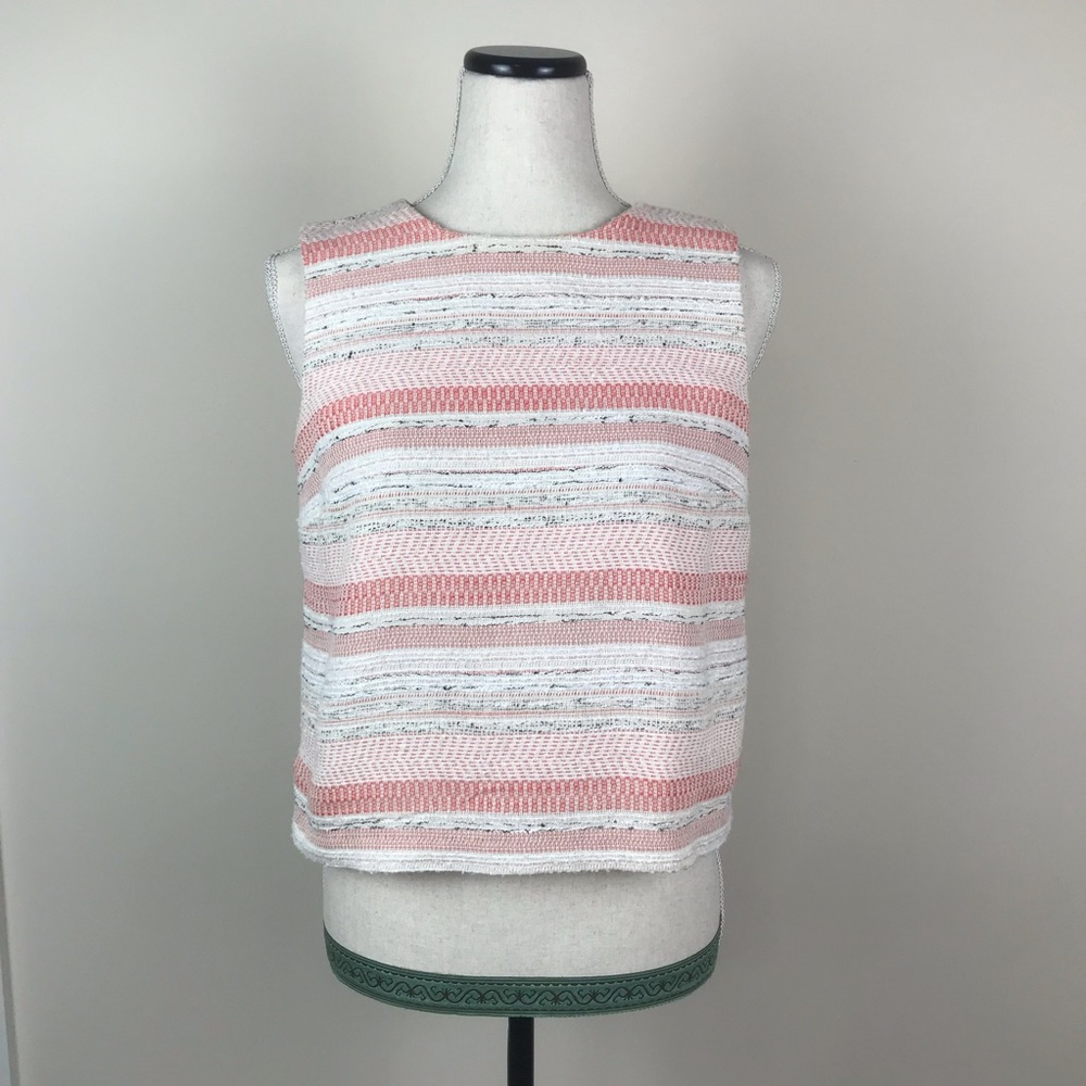 Katherine Barclay Tweed Watermelon White Top
